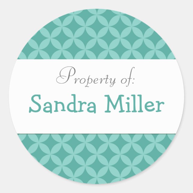 Etikett för personligens cirkeletikett (Framsida)