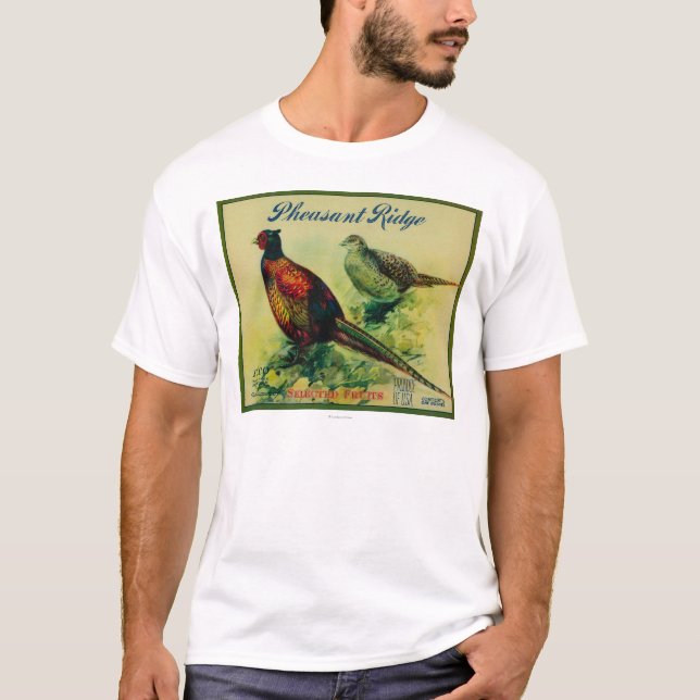 Etikett för PheasantRidge Apple låda T-shirt (Framsida)