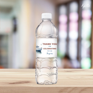 Etikett för redigerbar Vattenflaska för sjömil - p