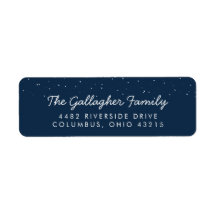 Etikett för retur av babydusch