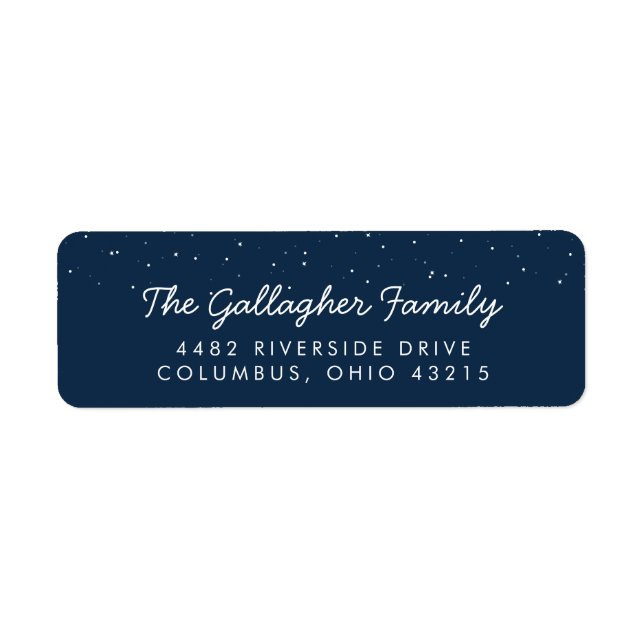 Etikett för retur av babydusch returadress etikett (Framsidan)