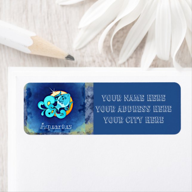 Etikett för returadress för Aquarius (Insitu)