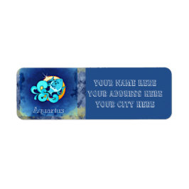 Etikett för returadress för Aquarius