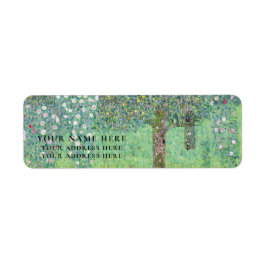 ETIKETT FÖR RETURADRESS: GUSTAV KLIMT : ROSEBUSHES RETURADRESS ETIKETT