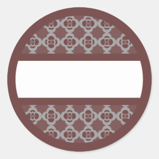 etikett för Runda Retro-etiketter