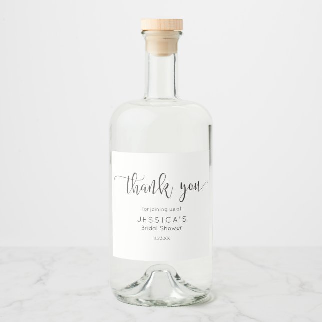 Etikett för Rustic Script Vin Flaska (Framsida)