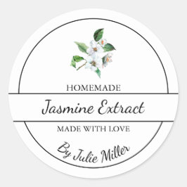 Etikett för Simme Homemade Jasmine Extract