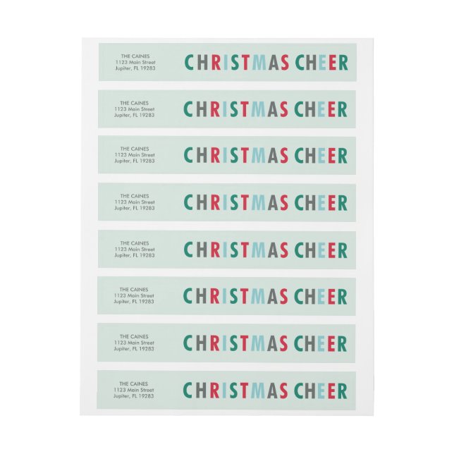 Etikett för sjal för adress för juljubel (Ark)