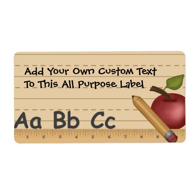 Etikett för skolDayz - allt syfte Fraktsedel (Framsidan)