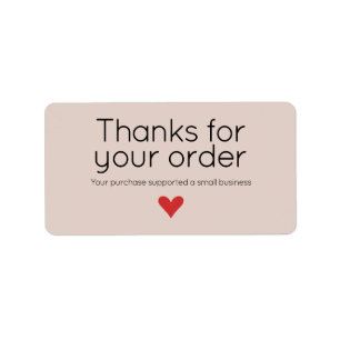 Etikett för Small Business Tack Paket Adressetikett