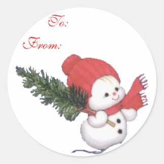 Etikett för "Snowbaby Gift Labels"