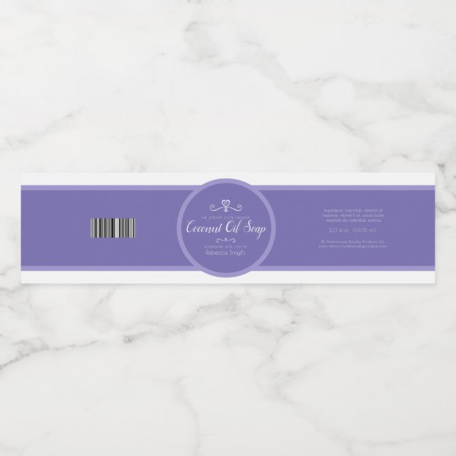 Etikett för sojabönsolja (Singel etikett)