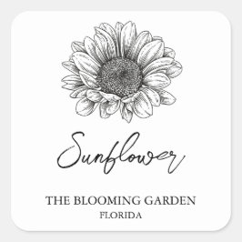 Etikett för solrosfrön