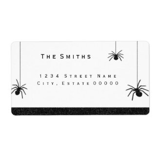 Etikett för spindlar och rand fraktsedel