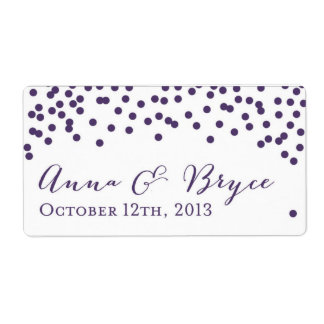 Etikett för statisk vattenflaska fraktsedel