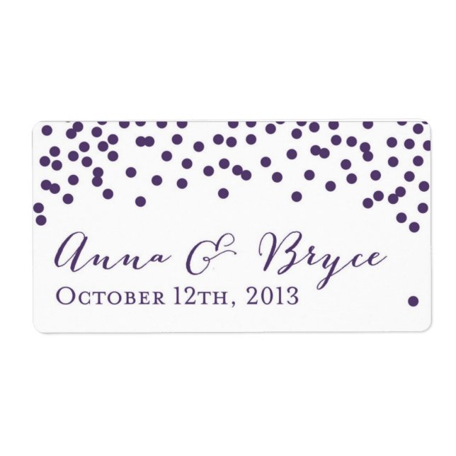 Etikett för statisk vattenflaska fraktsedel (Framsidan)