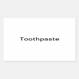 Etikett för tandkräm/