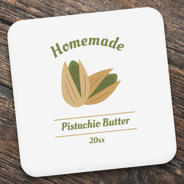 Etikett för tektakinbutter (Pistachio Butter Label Sticker)