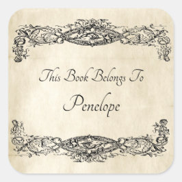 Etikett för tidigare Vintage-Rulla för bokningspla