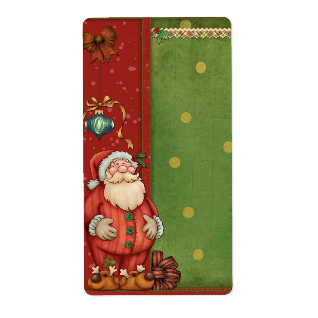 Etikett för tomten och bubblan fraktsedel (Framsidan)