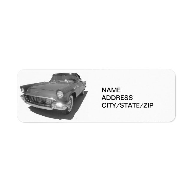 ETIKETT FÖR TREBIRD ADRESS RETURADRESS ETIKETT (Framsidan)