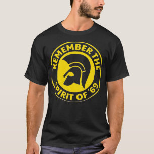 etikett för trojan-minnespost t shirt