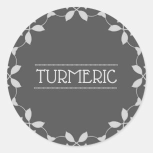 Etikett för Turmeric Spice Burk