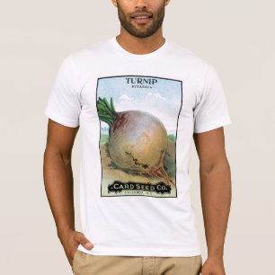 Etikett för Turnip Seed Packet Label T Shirt