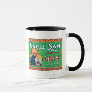 Etikett för Uncle Sam Apple (grönt) - Wapato, WA Mugg