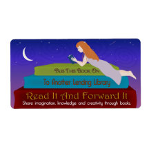 Etikett för utlåning Bibliotek Bokar