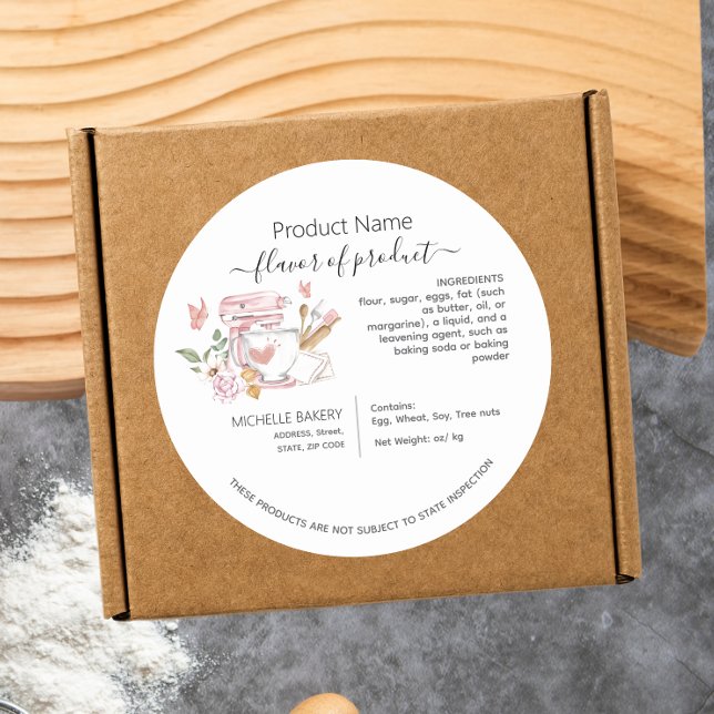 Etikett för vattenfärgstativ med blandarstuga (Skapare uppladdad)