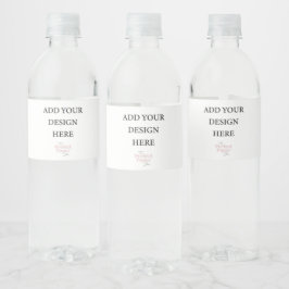 Etikett för vattenflaska