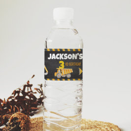 Etikett för Vattenflaska av byggnadsdagen