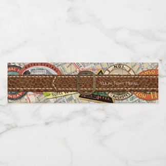 Etikett för Vattenflaskan Travel Party