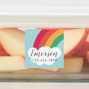 Etikett för vattentäta skott för regnbåge