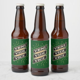 Etikett för Veni Vidi Vici Grönt Beer Flaska