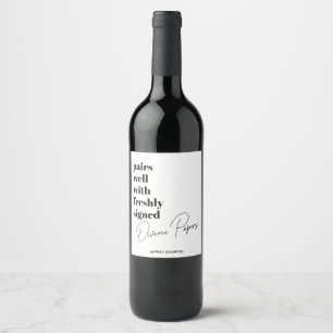 Etikett för Vin