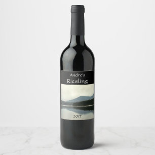 Etikett för vin för bergdammvit
