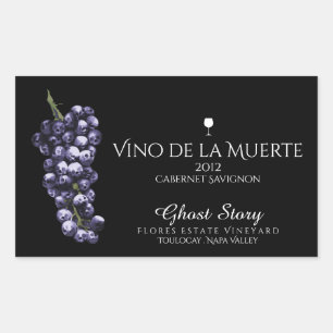 etikett för vino de la muerte vin