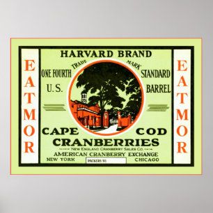 Etikett för vintagefruktlåda poster