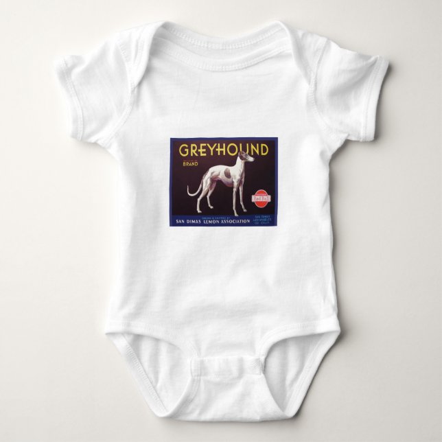 Etikett för vinthundfruktlåda tee shirt (Framsida)