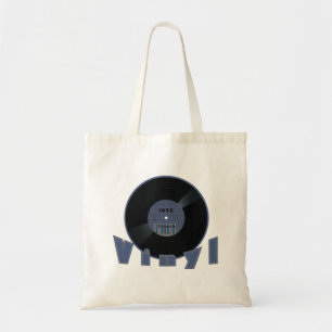 Etikett för VINYLrekord 1955 Tygkasse