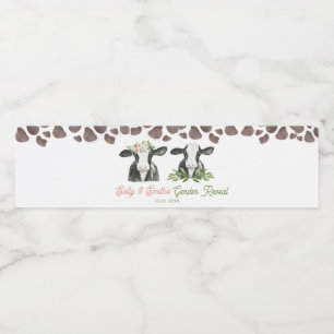 Etikett för Visa Vattenflaska för Gender av cellse