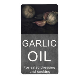 Etikett för vitlök fraktsedel