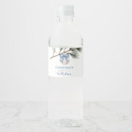 Etikett för Winter Chinoiserie Bow Möhippa Flaska