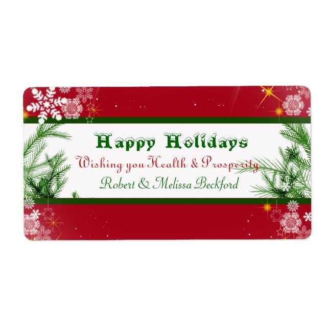 Etikett Helgdag Vin Fraktsedel (Framsidan)