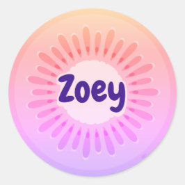 Etikett Kiwi Fruit Sunrise Namn