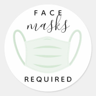 Etikett krävs för maskmask från ansikte