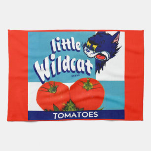Etikett låda för små Wildcat-tomater Kökshandduk