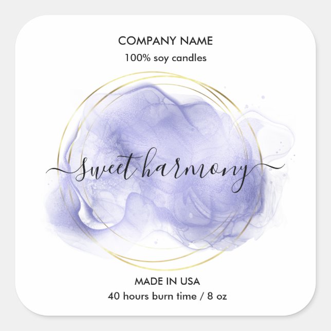 Etikett Lavender burk (Framsida)